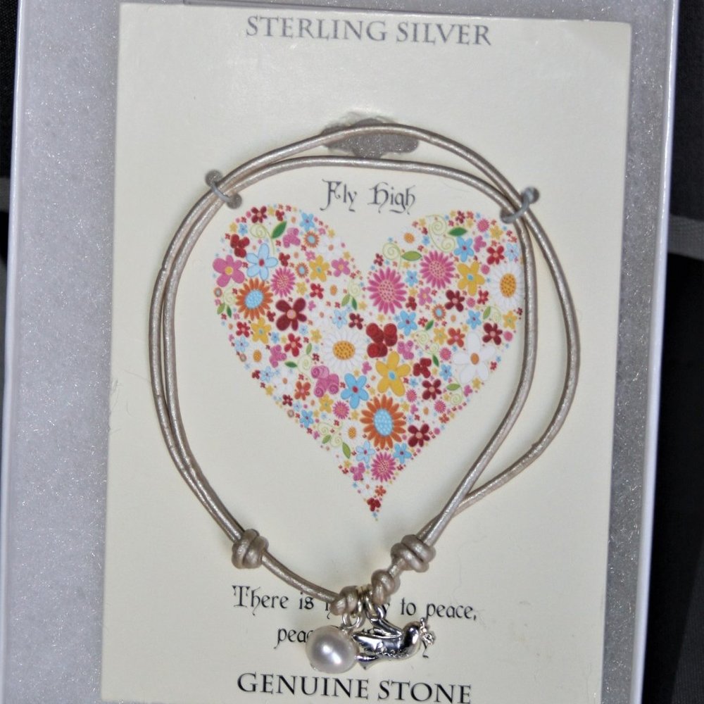 Sterling Silver and Pearl Accent Bracelet